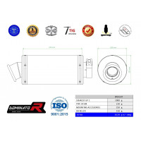 Dominator - ZX10R kipufogó GP 1 2011 - 2015