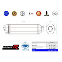 Z1000 Homologated kipufogó HP1 2010 - 2013