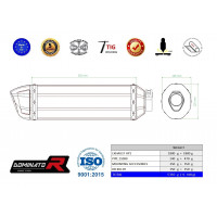 Z1000 Homologated kipufogó HP1 2007 - 2009