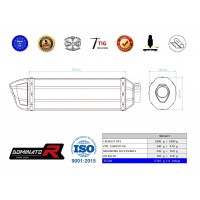 Z1000 kipufogó HP1 2007 - 2009