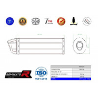 Dominator - ZX6R kipufogó HP1 1995 - 1997