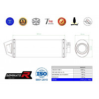 Dominator - KX 450 F KXF kipufogó MX2 2012 - 2018
