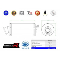 Kawasaki ER - 6 N / F 650 2009 - 2011 kipufogó GP1 BLACK