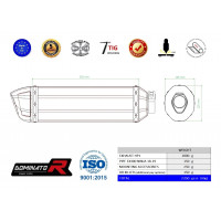 EX400 NINJA 400 ABS kipufogó HP1 2018 - 2019