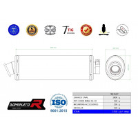 Dominator - EX400 NINJA 400 SE kipufogó OVAL 2018 - 2019