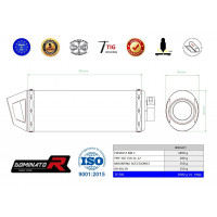 SXF SX-F 250 kipufogó MX2 2011 - 2012