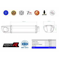 Dominator - 690 DUKE R kipufogó HP4 2010 - 2011