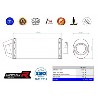 Dominator - 200 DUKE kipufogó HP3 2011 - 2016