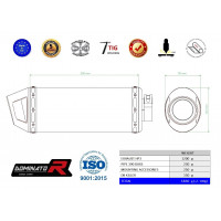 Dominator - KTM 390 DUKE kipufogó HP3 2017 - 2020