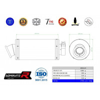 Dominator - KTM 890 Adventure 2021 - 2023 kipufogó GP1