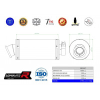 Dominator - KTM 890 Adventure 2021 - 2023 kipufogó GP1 BLACK