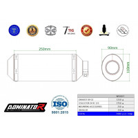 Dominator - KTM RC 125 2022 - 2023 Teljes kipufogó rendszer EX Silencer OV G2 + db killer