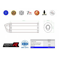 Dominator - GSXR 750 SRAD kipufogó HP1 1996 - 1999
