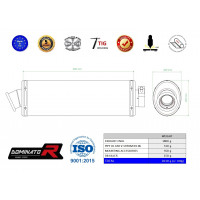 DL 650 V-STROM Homologated kipufogó OVAL 2004 - 2006