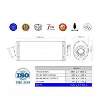 DL 1000 V-STROM Homologated kipufogó OVAL 2002 - 2012