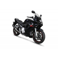 Dominator - Suzuki GSXF 650 2007 - 2016 Teljes kipufogó rendszer, összekötőcső + kipufogó HP1 BLACK + dB killer