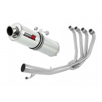 Dominator - Suzuki GSXF 650 2007 - 2016 Teljes kipufogó rendszer, összekötőcső + kipufogó ST + dB killer