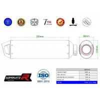 Dominator - Suzuki DR 650SE 1997 - 2009 kipufogó MX2 BLACK