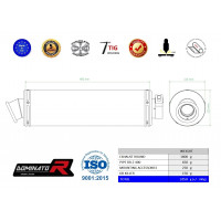 Dominator - DR-Z 400 S / SM kipufogó ROUND 2000 - 2019
