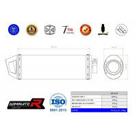 Dominator - KINGQUAD LTA 700 kipufogó MX2