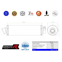 Dominator - Suzuki DL 650 V-Strom / XT 2012 - 2016 kipufogó ST