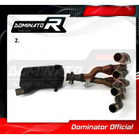Dominator - GSXR 600 K8-K9 L0 Exhaust Cat Eliminator DECAT 2008 - 2010