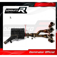 Dominator - GSXR 600 L1-L7 Exhaust Cat Eliminator DECAT 2011 - 2017