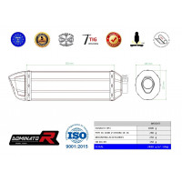 DL 1000 V-STROM kipufogó HP1 2014 - 2016