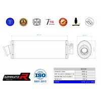 Dominator - DL 650 V-STROM / XT kipufogó OVAL 2017 - 2022