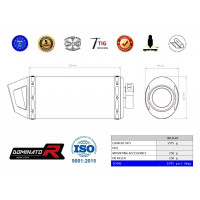 Suzuki GSXR 600 K8 K9 L0 2008 - 2010 kipufogó HP3