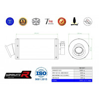 Dominator - YZF R1 1000 RN09 kipufogó GP 1 2002 - 2003