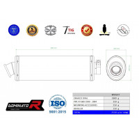 Dominator - XT 600 kipufogó OVAL 1990 - 2004