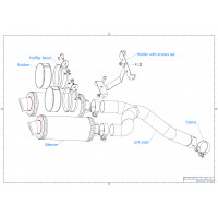 YAMAHA FZ6 FAZER S1 kipufogó ROUND 2004 - 2010