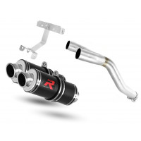 Dominator - YAMAHA FZ6 FAZER S1 kipufogó ROUND BLACK 2004 - 2010