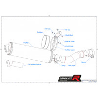 YAMAHA FZ1 1000 FAZER Homologated kipufogó OVAL 2006 - 2015