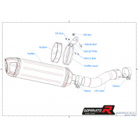 YAMAHA FZ1 1000 FAZER Homologated kipufogó HP1 2006 - 2015