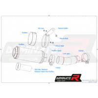 FZ 8 N / FZ8 S FAZER Homologated kipufogó GP 2010 - 2016