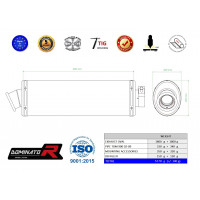 Dominator - TDM 900 kipufogó OVAL 2002 - 2009