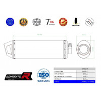 Dominator - YZ 450 F kipufogó MX2 2018 - 2019