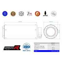 Dominator - YZF R1 1000 RN65 Homologated kipufogó GP 2020 - 2022