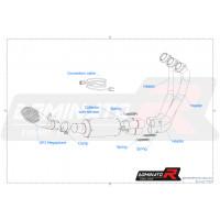 YAMAHA MT 09 Teljes kipufogó rendszer EX GP3 Low Level 2021 - 2023