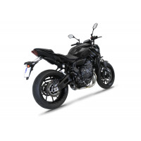 Dominator - Yamaha MT 07 2021 - 2023 Teljes kipufogó rendszer, összekötőcső + kipufogó HP8 BLACK