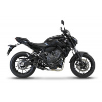 Yamaha MT 07 2021 - 2023 Teljes kipufogó rendszer, összekötőcső + kipufogó HP8 BLACK