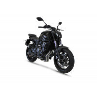 Yamaha MT 07 2021 - 2023 Teljes kipufogó rendszer, összekötőcső + kipufogó HP8 BLACK