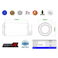 Yamaha YZF R6 2006 - 2016 kipufogó GPS