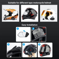 EJEAS Q7 - Bluetooth-sztereó fejhallgató motorosoknak