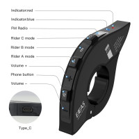 EJEAS EUC -Kormányra szerelhető vezérlőegység Q7 és Q2 Headset-hez