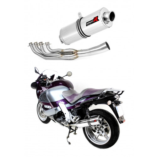 K1200RS Exhaust FULL SYSTEM Manifold Silencer OVAL 1997 - 2000