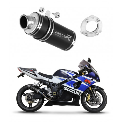 Suzuki GSXR 1000 K1 - K4 2001 - 2004 kipufogó Bolt-on GP1 BLACK