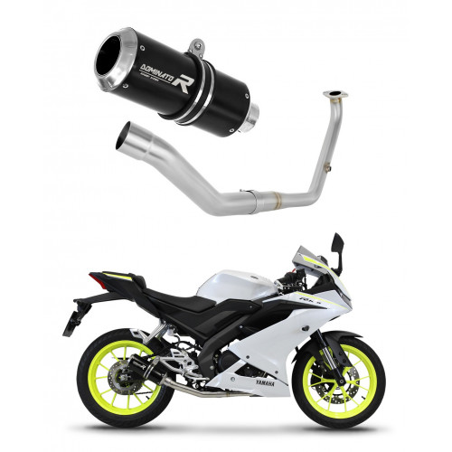 Dominator - Yamaha YZF R125 2021 - 2022 Teljes kipufogó rendszer GP BLACK